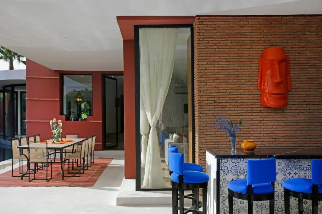 Maison à louer à Marrakech avec piscine, terrasse aménagée et grand jardin