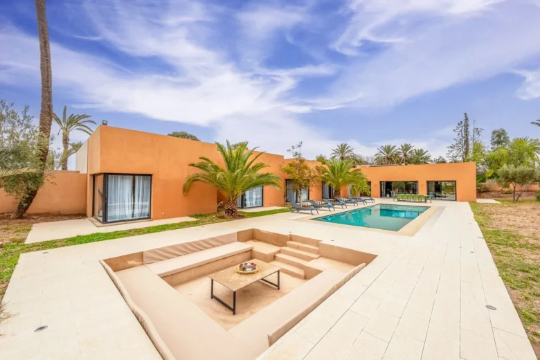 Location villa Marrakech Palmeraie 4 chambres avec piscine privée