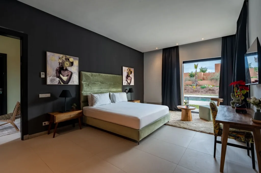 Location villa Marrakech Palmeraie 4 chambres avec piscine privée 3 Quatre suites privées dans une villa de la Palmeraie à Marrakech